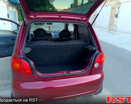 Красный Дэу Матиз, объемом двигателя 0.8 л и пробегом 143 тыс. км за 3500 $, фото 7 на Automoto.ua