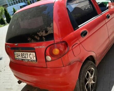 Красный Дэу Матиз, объемом двигателя 0.8 л и пробегом 346 тыс. км за 2200 $, фото 3 на Automoto.ua