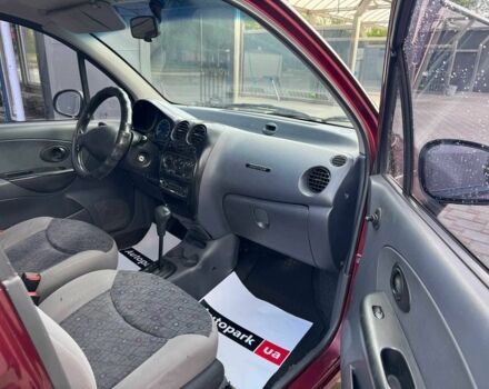 Красный Дэу Матиз, объемом двигателя 0.8 л и пробегом 95 тыс. км за 2740 $, фото 10 на Automoto.ua