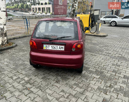 Красный Дэу Матиз, объемом двигателя 0.8 л и пробегом 65 тыс. км за 2500 $, фото 4 на Automoto.ua