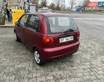 Красный Дэу Матиз, объемом двигателя 0.8 л и пробегом 65 тыс. км за 2500 $, фото 5 на Automoto.ua