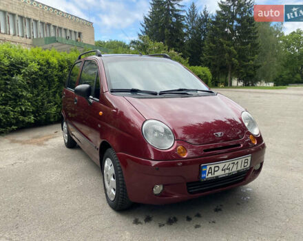 Красный Дэу Матиз, объемом двигателя 0.8 л и пробегом 123 тыс. км за 3200 $, фото 5 на Automoto.ua