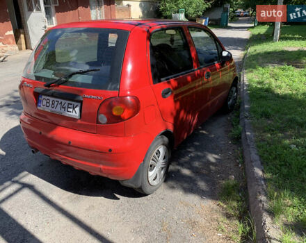 Красный Дэу Матиз, объемом двигателя 0.8 л и пробегом 105 тыс. км за 1400 $, фото 7 на Automoto.ua