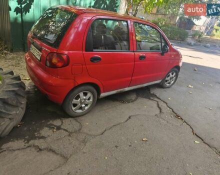 Красный Дэу Матиз, объемом двигателя 0.8 л и пробегом 107 тыс. км за 2000 $, фото 7 на Automoto.ua