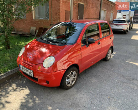 Красный Дэу Матиз, объемом двигателя 0.8 л и пробегом 105 тыс. км за 1400 $, фото 1 на Automoto.ua