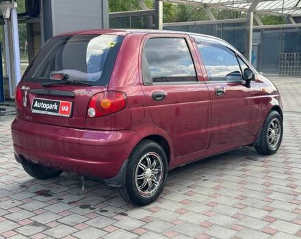 Красный Дэу Матиз, объемом двигателя 0.8 л и пробегом 95 тыс. км за 2740 $, фото 4 на Automoto.ua