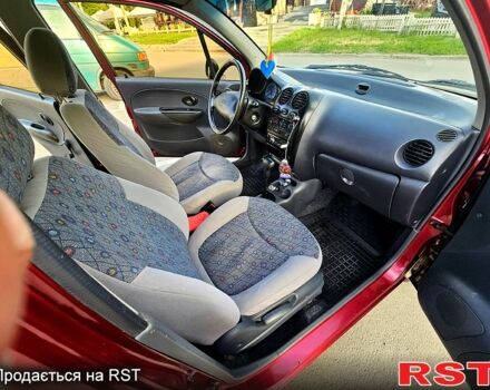 Красный Дэу Матиз, объемом двигателя 0.8 л и пробегом 98 тыс. км за 3400 $, фото 7 на Automoto.ua