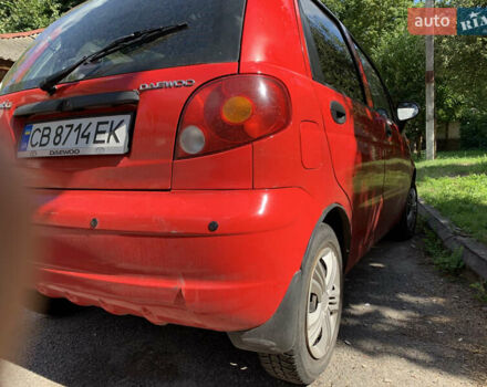 Красный Дэу Матиз, объемом двигателя 0.8 л и пробегом 105 тыс. км за 1400 $, фото 6 на Automoto.ua