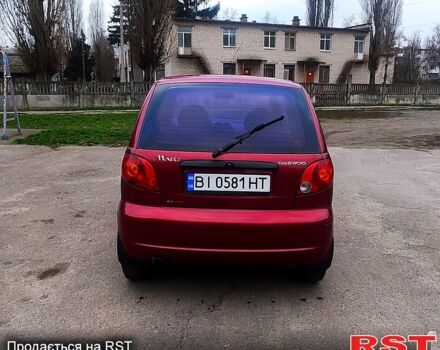 Червоний Деу Матіз, об'ємом двигуна 0.8 л та пробігом 101 тис. км за 3100 $, фото 1 на Automoto.ua