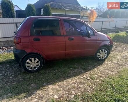 Червоний Деу Матіз, об'ємом двигуна 0.8 л та пробігом 105 тис. км за 1450 $, фото 3 на Automoto.ua
