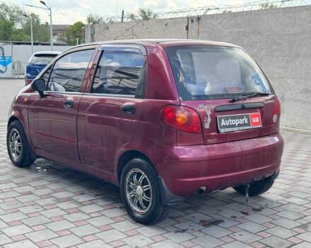 Красный Дэу Матиз, объемом двигателя 0.8 л и пробегом 95 тыс. км за 2740 $, фото 2 на Automoto.ua