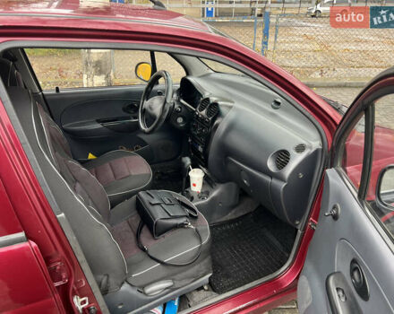 Красный Дэу Матиз, объемом двигателя 0.8 л и пробегом 65 тыс. км за 2500 $, фото 9 на Automoto.ua