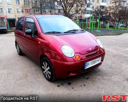 Червоний Деу Матіз, об'ємом двигуна 0.8 л та пробігом 101 тис. км за 3100 $, фото 3 на Automoto.ua