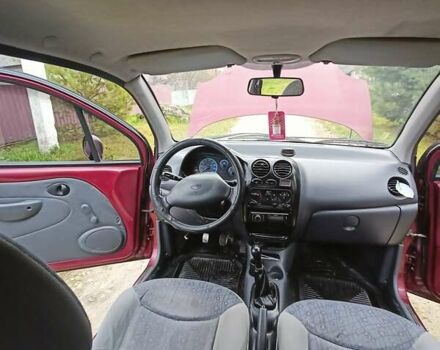 Червоний Деу Матіз, об'ємом двигуна 0.8 л та пробігом 125 тис. км за 2200 $, фото 6 на Automoto.ua