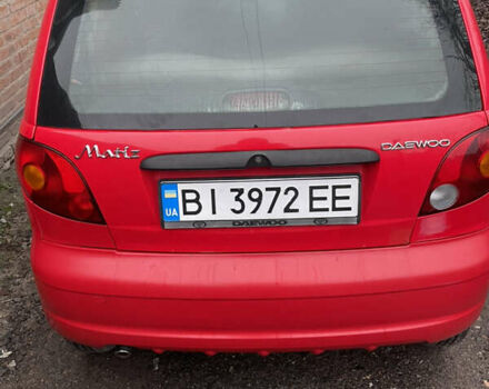 Красный Дэу Матиз, объемом двигателя 0.8 л и пробегом 103 тыс. км за 2400 $, фото 7 на Automoto.ua