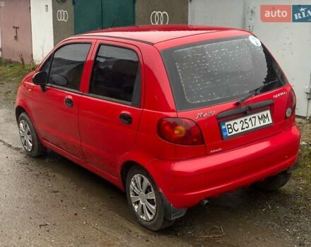 Красный Дэу Матиз, объемом двигателя 0.8 л и пробегом 141 тыс. км за 2950 $, фото 3 на Automoto.ua