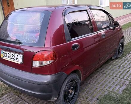 Красный Дэу Матиз, объемом двигателя 0.8 л и пробегом 44 тыс. км за 1850 $, фото 3 на Automoto.ua