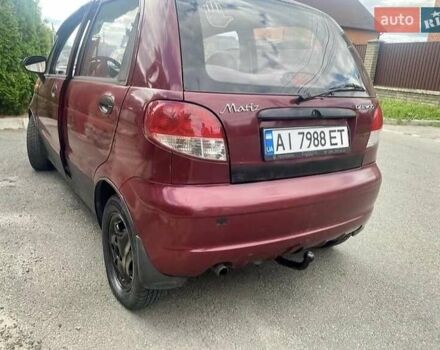 Красный Дэу Матиз, объемом двигателя 0.8 л и пробегом 140 тыс. км за 1100 $, фото 1 на Automoto.ua