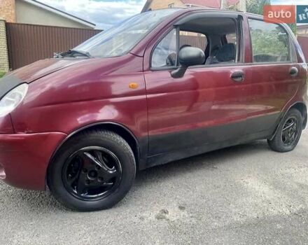 Красный Дэу Матиз, объемом двигателя 0.8 л и пробегом 140 тыс. км за 1100 $, фото 2 на Automoto.ua