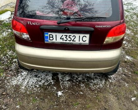 Червоний Деу Матіз, об'ємом двигуна 1 л та пробігом 80 тис. км за 3200 $, фото 3 на Automoto.ua