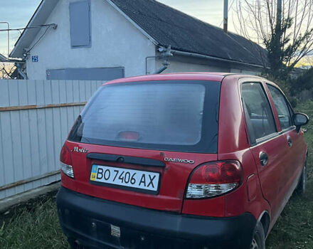 Красный Дэу Матиз, объемом двигателя 0.8 л и пробегом 128 тыс. км за 800 $, фото 3 на Automoto.ua