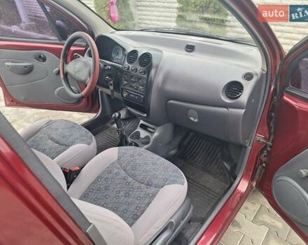 Красный Дэу Матиз, объемом двигателя 0.8 л и пробегом 58 тыс. км за 3200 $, фото 34 на Automoto.ua