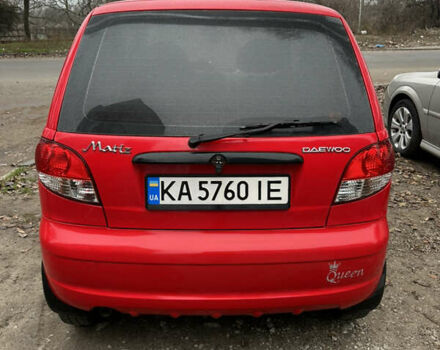 Красный Дэу Матиз, объемом двигателя 0.8 л и пробегом 46 тыс. км за 3196 $, фото 2 на Automoto.ua
