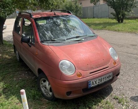 Красный Дэу Матиз, объемом двигателя 0.8 л и пробегом 169 тыс. км за 1850 $, фото 1 на Automoto.ua