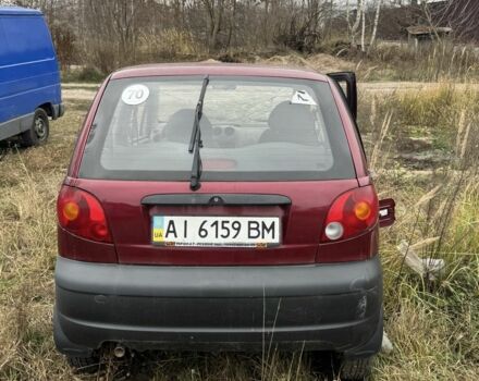 Красный Дэу Матиз, объемом двигателя 0.8 л и пробегом 160 тыс. км за 500 $, фото 4 на Automoto.ua