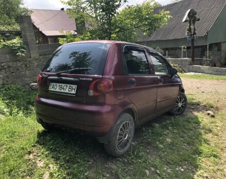 Красный Дэу Матиз, объемом двигателя 0.8 л и пробегом 100 тыс. км за 900 $, фото 3 на Automoto.ua