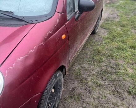 Красный Дэу Матиз, объемом двигателя 0.8 л и пробегом 100 тыс. км за 1000 $, фото 2 на Automoto.ua