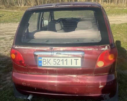 Красный Дэу Матиз, объемом двигателя 0.8 л и пробегом 78 тыс. км за 1800 $, фото 3 на Automoto.ua