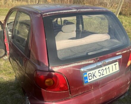 Красный Дэу Матиз, объемом двигателя 0.8 л и пробегом 78 тыс. км за 1800 $, фото 5 на Automoto.ua