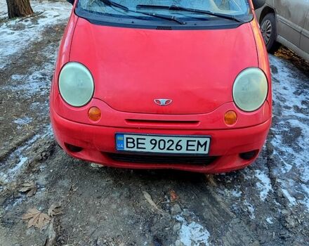 Красный Дэу Матиз, объемом двигателя 0.8 л и пробегом 140 тыс. км за 1400 $, фото 1 на Automoto.ua
