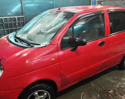 Красный Дэу Матиз, объемом двигателя 0.8 л и пробегом 166 тыс. км за 1499 $, фото 1 на Automoto.ua