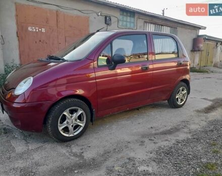 Красный Дэу Матиз, объемом двигателя 0.8 л и пробегом 122 тыс. км за 2750 $, фото 1 на Automoto.ua