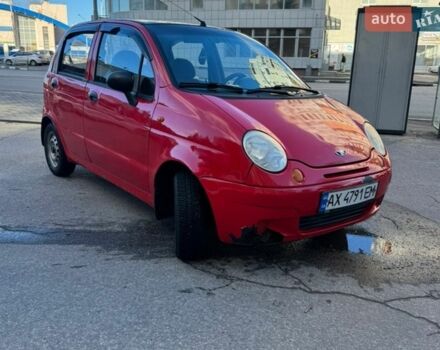 Красный Дэу Матиз, объемом двигателя 0.8 л и пробегом 106 тыс. км за 1850 $, фото 1 на Automoto.ua