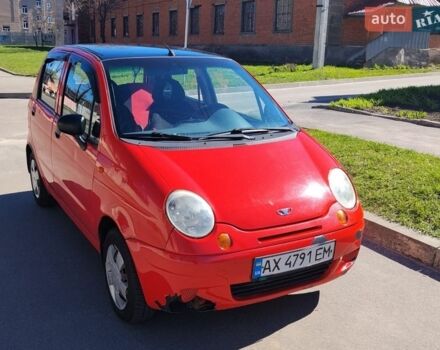 Червоний Деу Матіз, об'ємом двигуна 0.8 л та пробігом 106 тис. км за 1900 $, фото 1 на Automoto.ua