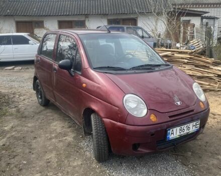 Красный Дэу Матиз, объемом двигателя 0.8 л и пробегом 120 тыс. км за 800 $, фото 1 на Automoto.ua