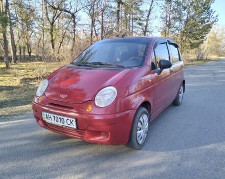 Красный Дэу Матиз, объемом двигателя 0.8 л и пробегом 176 тыс. км за 1650 $, фото 1 на Automoto.ua