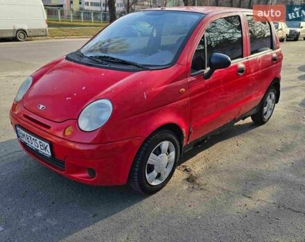 Красный Дэу Матиз, объемом двигателя 0.8 л и пробегом 151 тыс. км за 1700 $, фото 1 на Automoto.ua