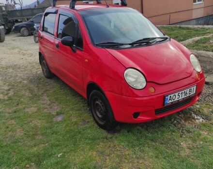 Красный Дэу Матиз, объемом двигателя 0.8 л и пробегом 111 тыс. км за 1300 $, фото 1 на Automoto.ua