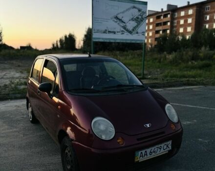 Красный Дэу Матиз, объемом двигателя 0.8 л и пробегом 180 тыс. км за 1000 $, фото 1 на Automoto.ua