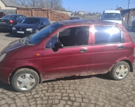 Красный Дэу Матиз, объемом двигателя 8 л и пробегом 100 тыс. км за 600 $, фото 1 на Automoto.ua