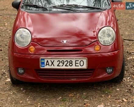 Красный Дэу Матиз, объемом двигателя 0.8 л и пробегом 126 тыс. км за 2200 $, фото 1 на Automoto.ua