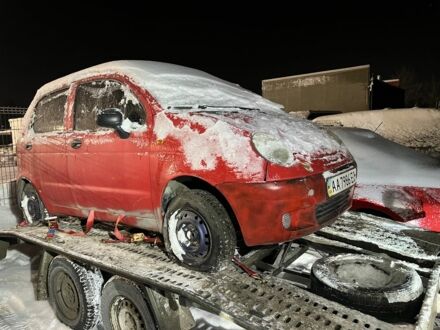 Червоний Деу Матіз, об'ємом двигуна 0.8 л та пробігом 100 тис. км за 600 $, фото 1 на Automoto.ua
