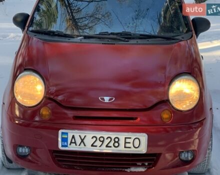 Красный Дэу Матиз, объемом двигателя 0.8 л и пробегом 170 тыс. км за 3000 $, фото 1 на Automoto.ua