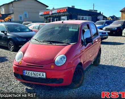 Червоний Деу Матіз, об'ємом двигуна 0.8 л та пробігом 200 тис. км за 1350 $, фото 1 на Automoto.ua