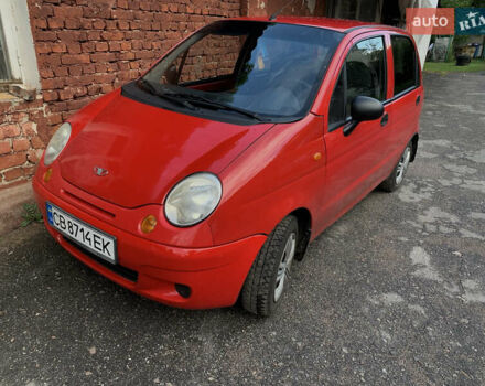 Красный Дэу Матиз, объемом двигателя 0.8 л и пробегом 105 тыс. км за 1400 $, фото 1 на Automoto.ua