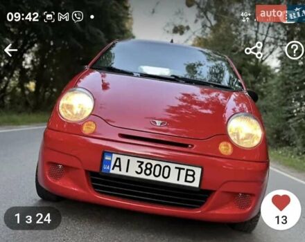 Красный Дэу Матиз, объемом двигателя 0.8 л и пробегом 122 тыс. км за 2200 $, фото 1 на Automoto.ua